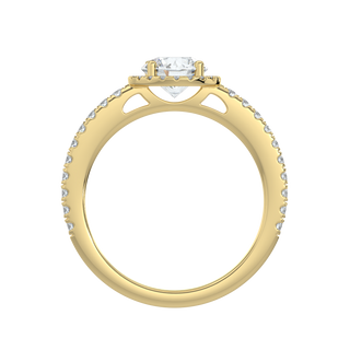 Wedding Solitaire Ring-Yellow Gold