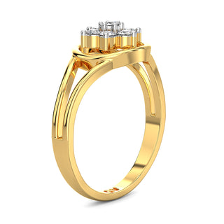 Wildflower Diamond Ring-Yellow Gold