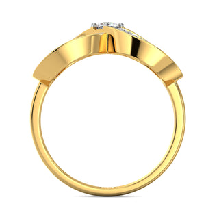 Illuminated Infinity Ring-Yellow Gold