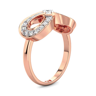 Illuminated Infinity Ring-Rose Gold