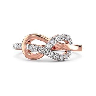Infinity Promise Diamond Ring-Rose Gold