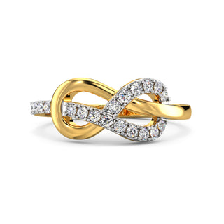 Infinity Promise Diamond Ring-Yellow Gold