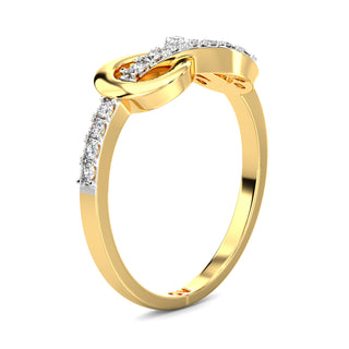 Infinity Promise Diamond Ring-Yellow Gold