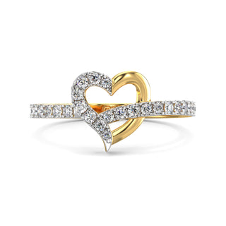 Heart's Symphony Ring-Yellow Gold
