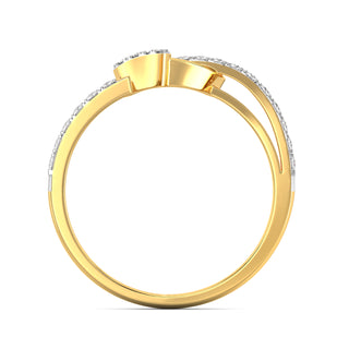 Heart's Symphony Ring-Yellow Gold