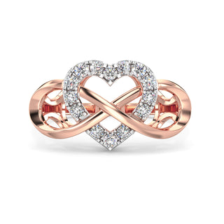 Love Knot Diamond Ring-Rose Gold