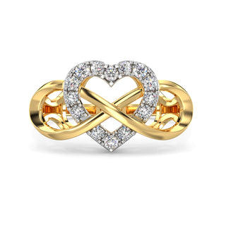 Love Knot Diamond Ring-Yellow Gold