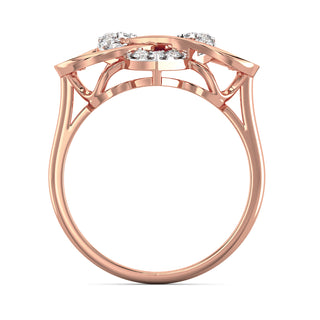 Love Knot Diamond Ring-Rose Gold