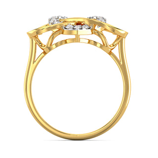 Love Knot Diamond Ring-Yellow Gold