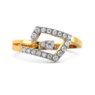 Starlit Diamond Ring-Yellow Gold