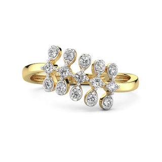 Modern Wimsey Ring-Yellow Gold