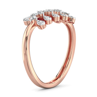 Modern Wimsey Ring-Rose Gold