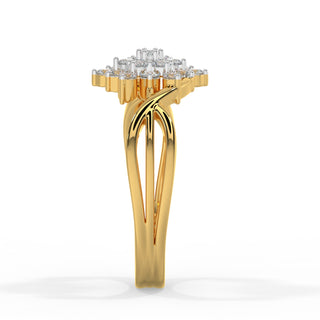Bloomimg Flower Ring-Yellow Gold