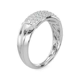 Five Row Diamond Ring-White Gold