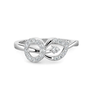 Petal Diamond Ring-White Gold
