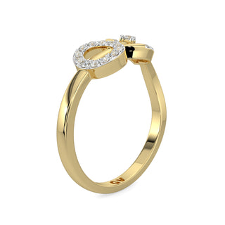 Petal Diamond Ring-Yellow Gold