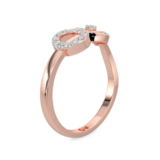 Petal Diamond Ring-Rose Gold