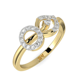 Petal Diamond Ring-Yellow Gold