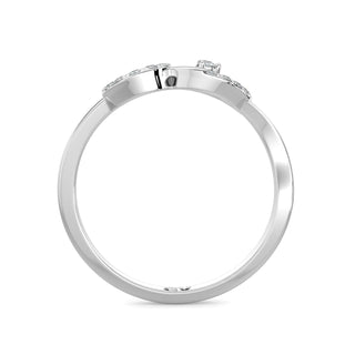 Petal Diamond Ring-White Gold