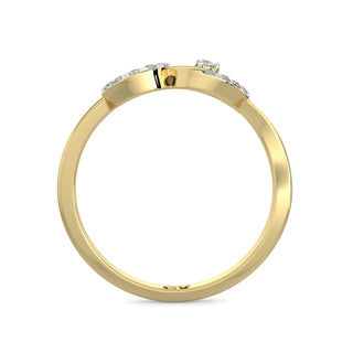 Petal Diamond Ring-Yellow Gold