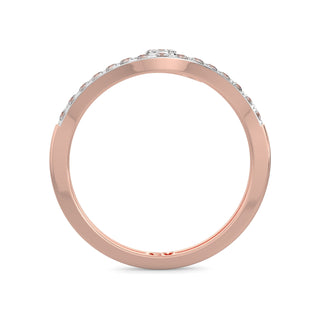 Flame Diamond Ring-Rose Gold