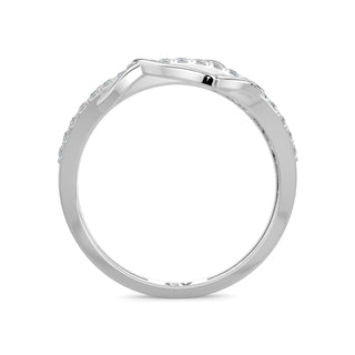 Three Oval Ring-White Gold