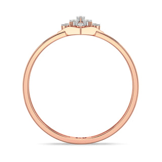 Spark Mesh Diamond Ring-Rose Gold