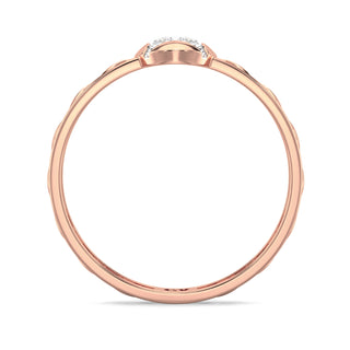 Soft Gleam Mesh Diamond Ring-Rose Gold