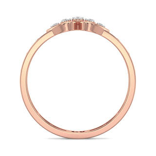 Mirage Mesh Diamond Ring-Rose Gold