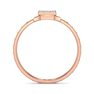 Grace Mesh Diamond Ring-Rose Gold