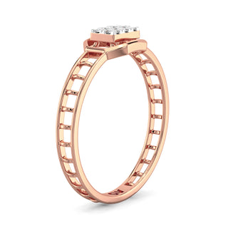 Grace Mesh Diamond Ring-Rose Gold