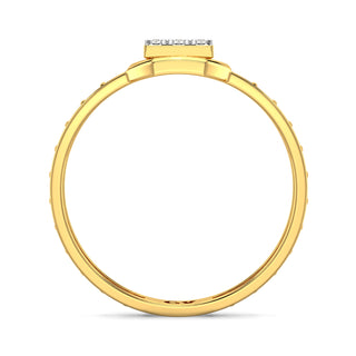 Grace Mesh Diamond Ring-Yellow Gold