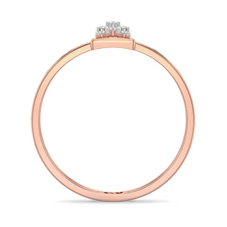 Accent Mesh Diamond Ring-Rose Gold