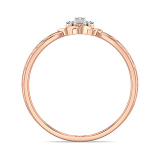 Lush Blossom Mesh Diamond Ring-Rose Gold