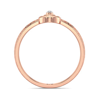 Tiny Radiance Mesh Diamond Ring-Rose Gold