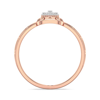 Serenity Mesh Diamond Ring-Rose Gold