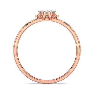 Star Mesh Diamond Ring-Rose Gold