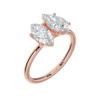 Luminous LGD Solitaire Ring-Rose Gold