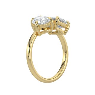 Sparkle LGD Solitaire Ring-Yellow Gold