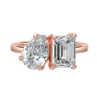 Sparkle LGD Solitaire Ring-Rose Gold
