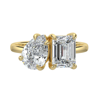 Sparkle LGD Solitaire Ring-Yellow Gold
