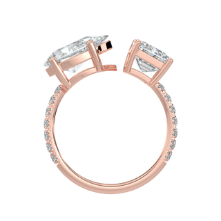 Glistening LGD Solitaire Ring-Rose Gold