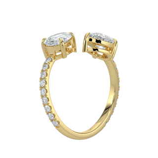 Blossom LGD Solitaire Ring-Yellow Gold