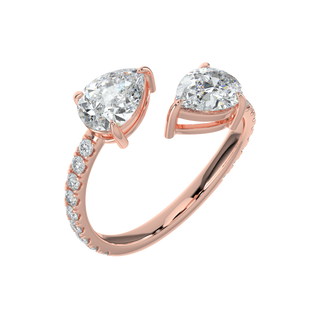 Blossom LGD Solitaire Ring-Rose Gold