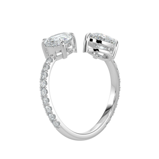 Blossom LGD Solitaire Ring-White Gold