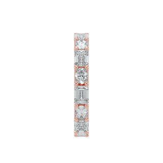 Emerald LGD Solitaire Band-Rose Gold