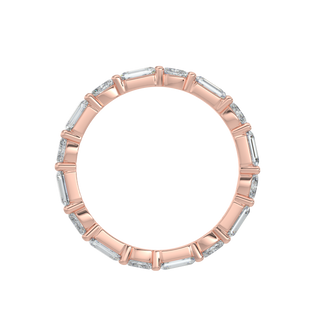 Emerald LGD Solitaire Band-Rose Gold