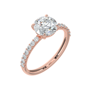 Radiance LGD Solitaire Ring-Rose Gold