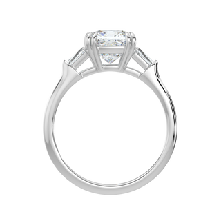 Double Claw LGD Solitaire Ring-White Gold