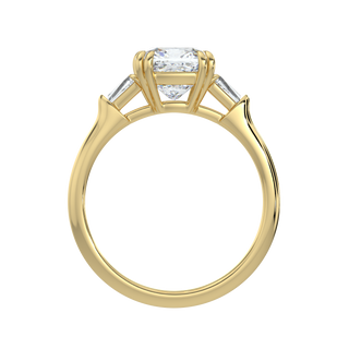 Double Claw LGD Solitaire Ring-Yellow Gold